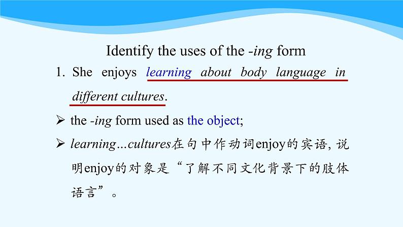 人教版(2019) 高二英语 选择性必修1 Unit4 Body Language Discover Useful Structures-课件07