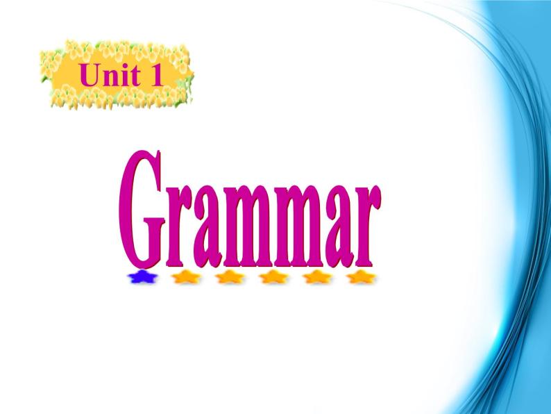高中英语（人教版）选修九 同步课件 u1p2 grammar01