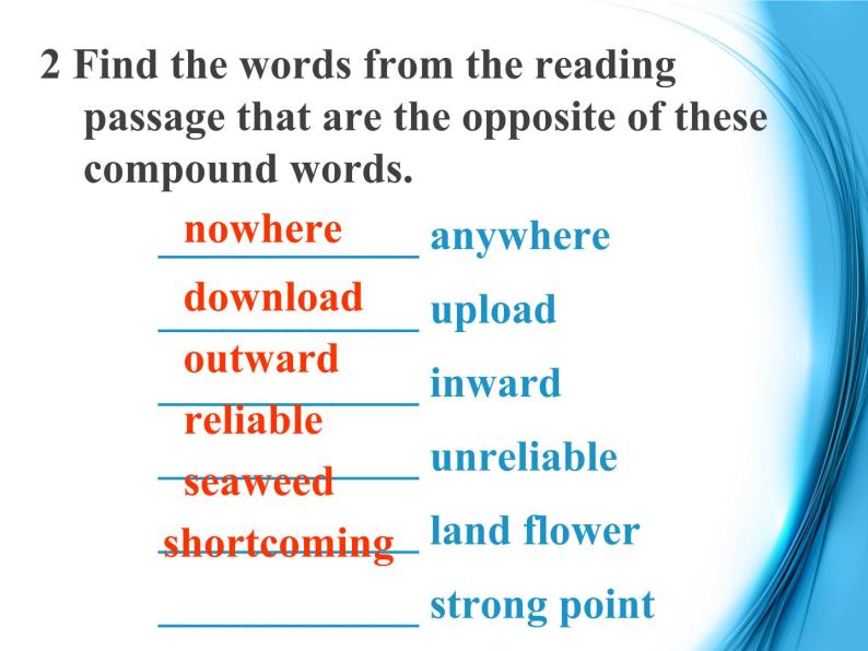 高中英语（人教版）选修九 同步课件 u2p3 learning about language05