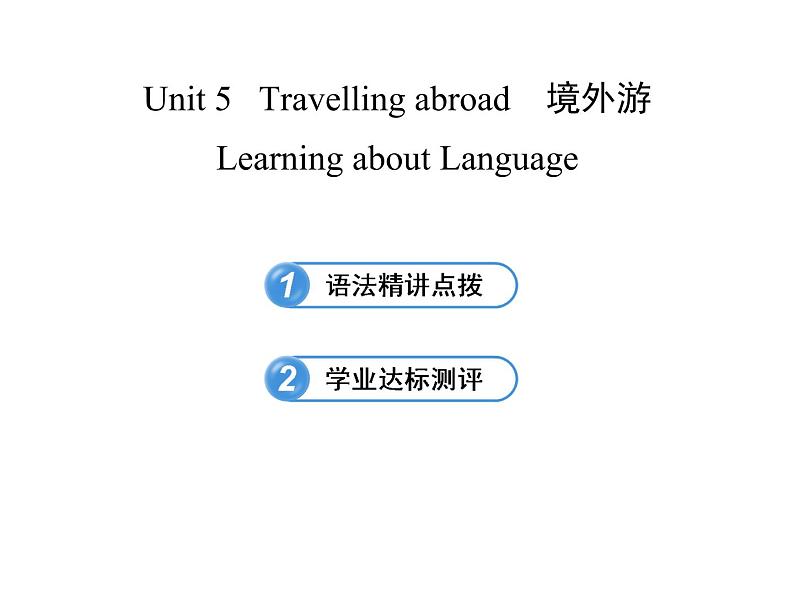 高中英语课件 选修七:Unit 5 Learning about Language01