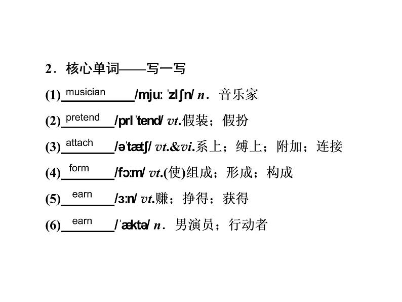 2021版高考英语(课标通用)大一轮复习课件:必修二 Unit 5 Music04