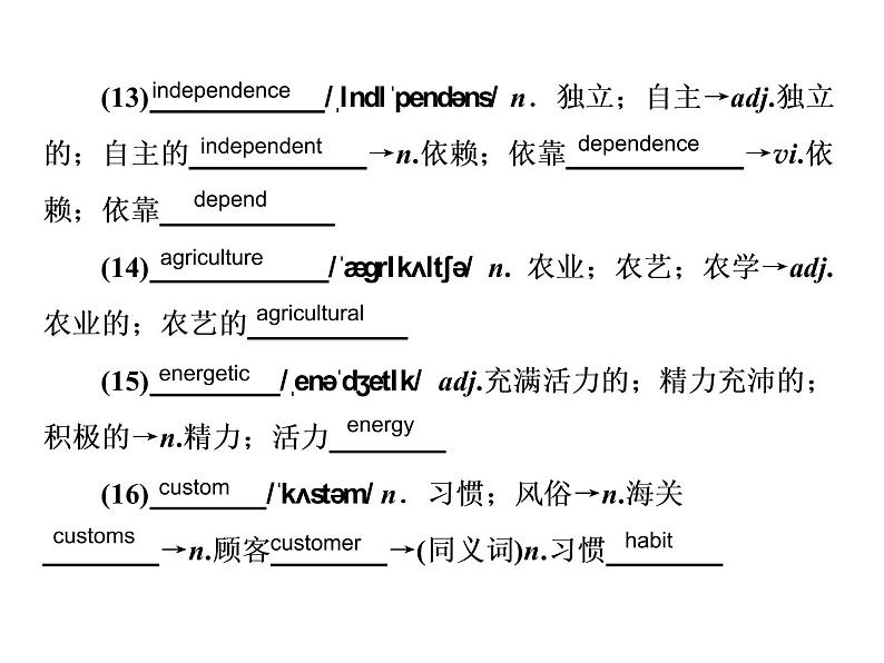 2021版高考英语(课标通用)大一轮复习课件:必修三 Unit 1 Festivals around the world06