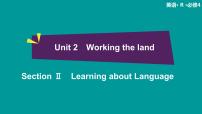 人教版 (新课标)必修3&4Unit 2 Working the land教课内容ppt课件