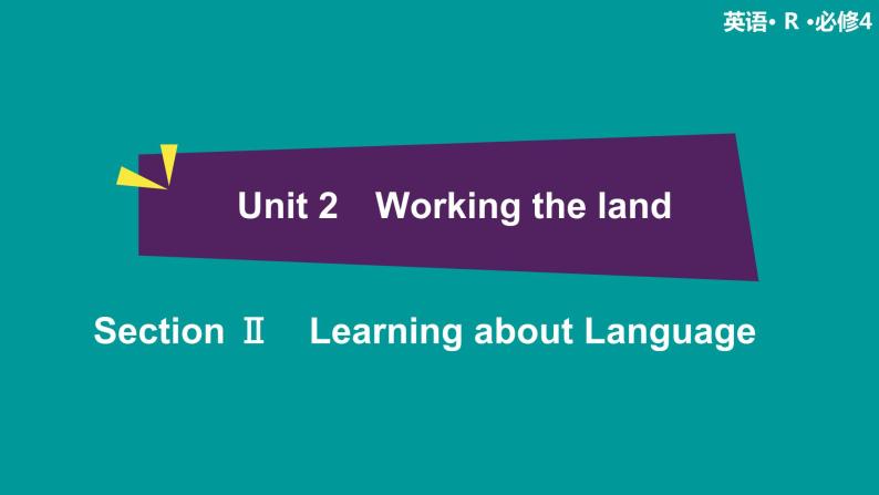 高中 英语 人教版 (新课标) 必修3&4  必修4 Unit 2 Section Ⅱ　Learning about Language 课件01
