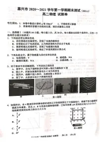 2020-2021学年浙江省嘉兴市高二上学期期末检测物理试题 PDF版