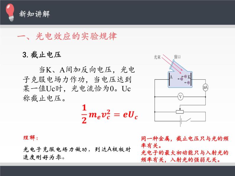 人教版高中物理选修性必修第三册 4.4光电效应 课件06