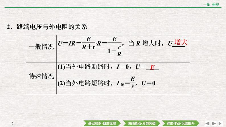 2022届新高考一轮复习人教版 第八章 第2讲 电路的基本规律及其应用 课件(35张)第5页