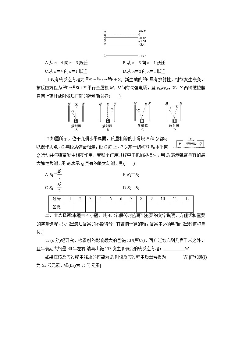高中同步测试卷·人教物理选修3-5:高中同步测试卷(十四) word版含解析03