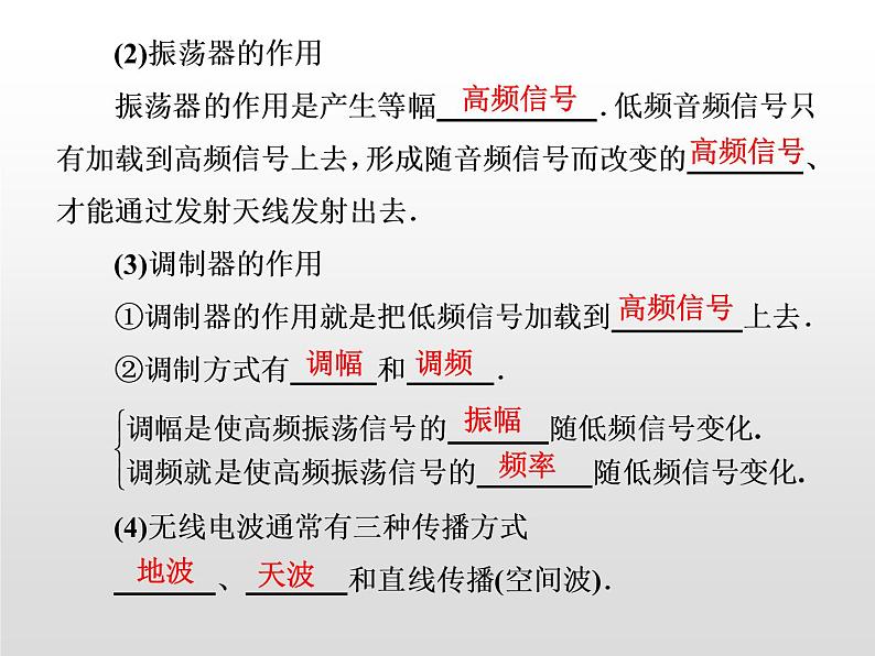 2021-2022学年高中物理沪科版选修3-4 3.3无线电通信3.4电磁波家族 课件(35张)第4页