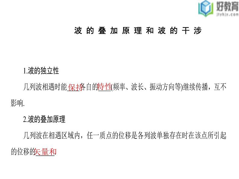 2021-2022学年高中物理沪科版选修3-4 2.4波的干涉与衍射2.5多普勒效应 课件(42张)03