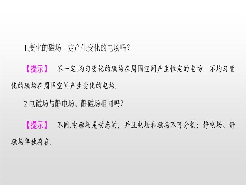 2021-2022学年高中物理沪科版选修3-4 3.1麦克斯韦的电磁场理论3.2电磁波的发现 课件（45张）05