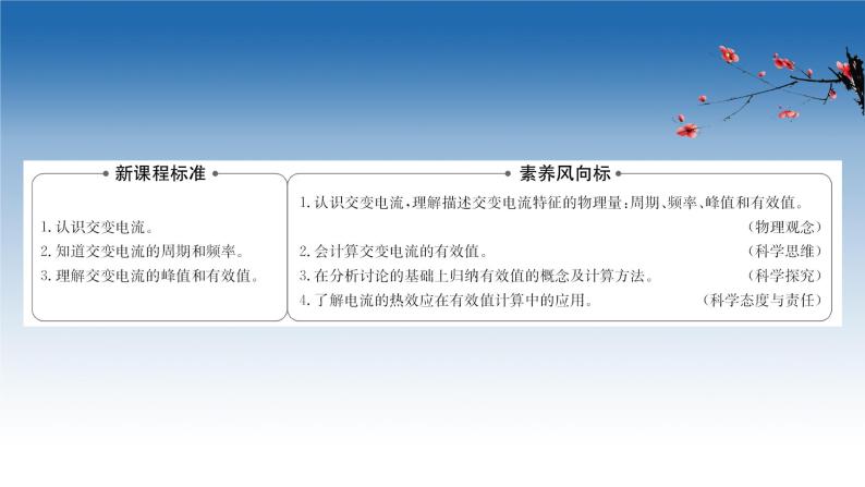 新教材物理鲁科版选择性必修第二册课件：第3章+第1节+交变电流的特点（课件）02