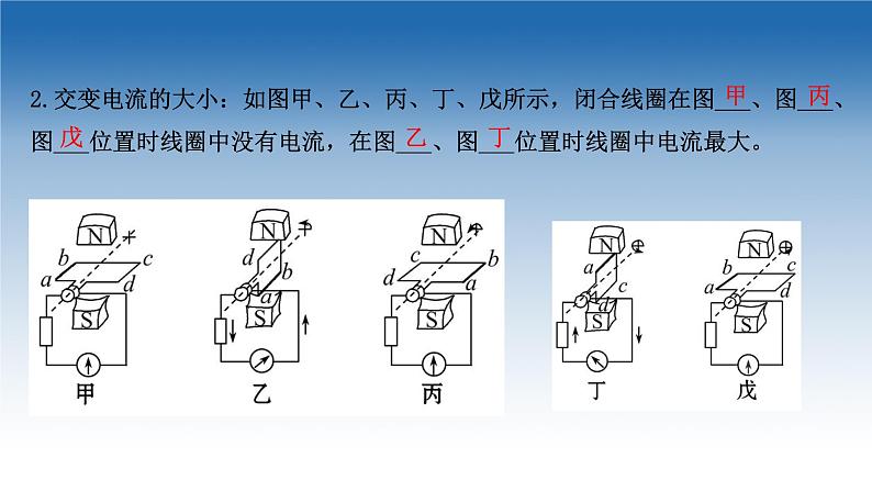 新教材物理鲁科版选择性必修第二册课件:第3章+第2节+交变电流的产生(课件)07