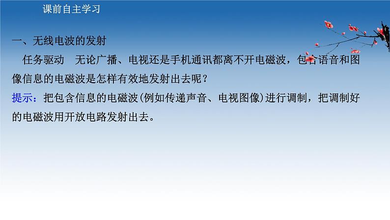 2020-2021学年新教材物理鲁科版选择性必修第二册课件:第4章+第2节+电磁波的发射、传播和接收(课件)第3页