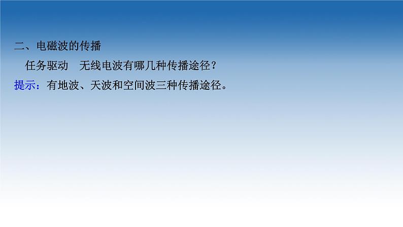 2020-2021学年新教材物理鲁科版选择性必修第二册课件:第4章+第2节+电磁波的发射、传播和接收(课件)第7页