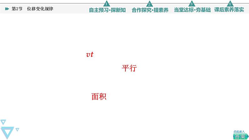第2章 第2节 位移变化规律—2021-2022学年新教材鲁科版(2019)高中物理必修第一册课件05