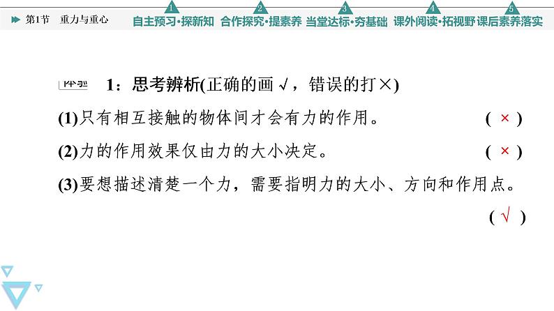 第3章 第1节 重力与重心—2021-2022学年新教材鲁科版(2019)高中物理必修第一册课件第7页