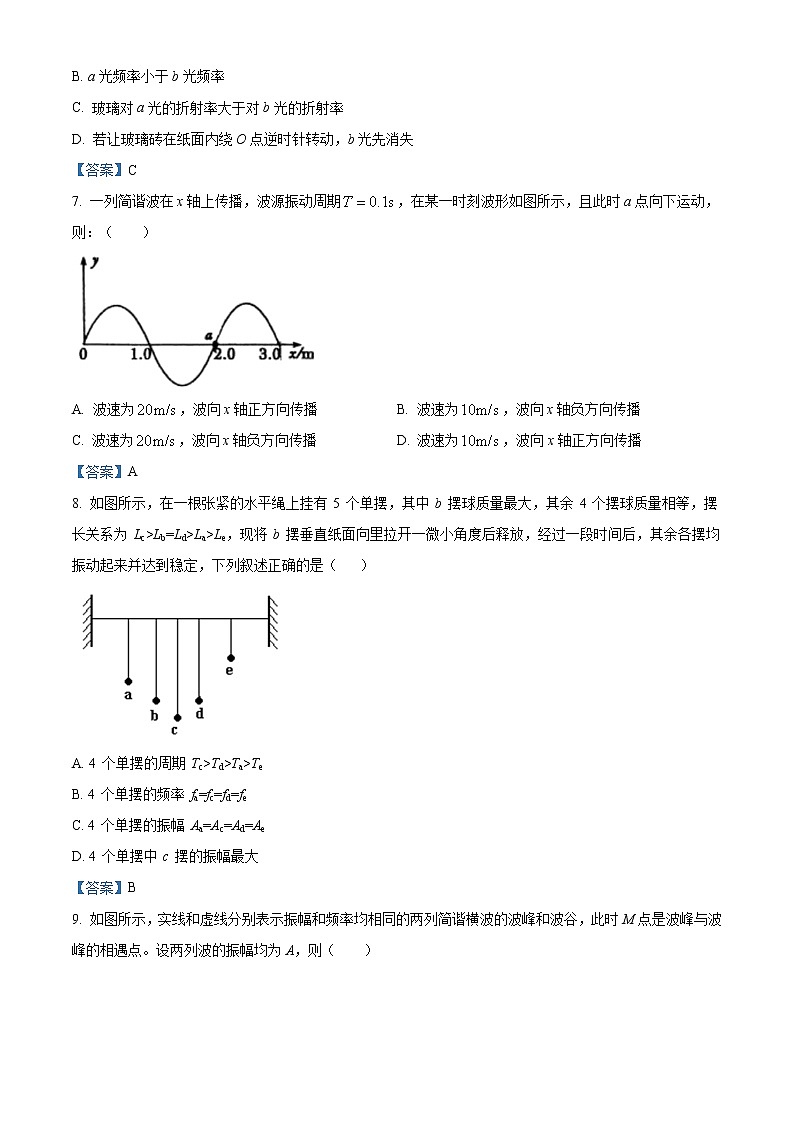 2020-2021学年浙江省杭州市八校联盟高二下学期期中考试物理试题 Word版第3页