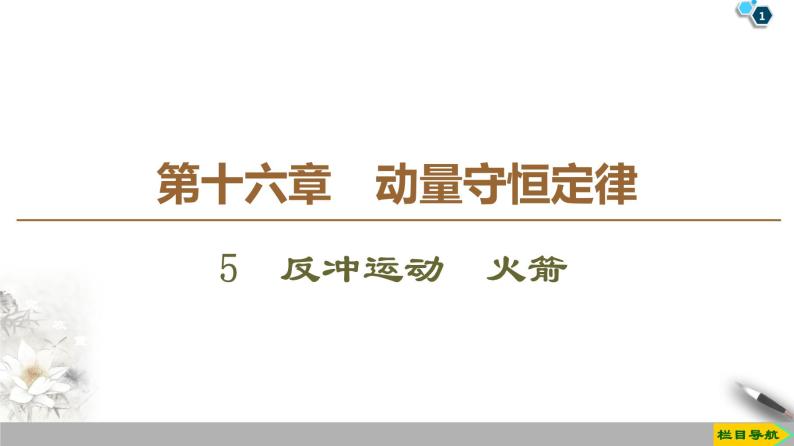 第16章 5　反冲运动　火箭--2021年人教版（新课标）高中物理选修3-5课件01