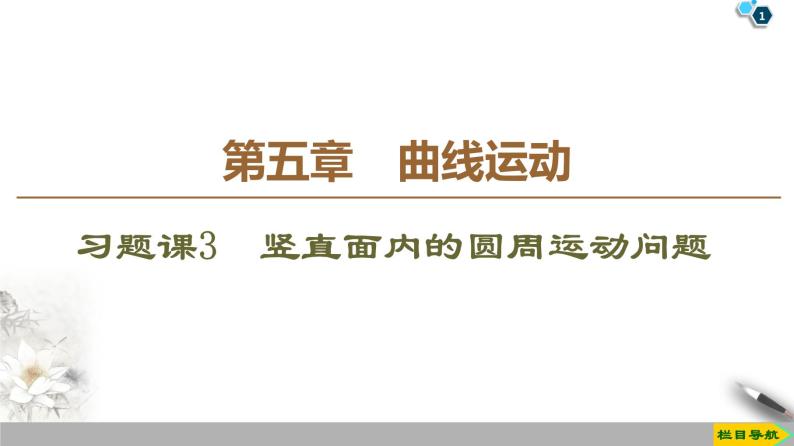 第5章 习题课3　竖直面内的圆周运动问题--人教版（新课标）高中物理必修2课件01