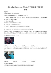 2020-2021學(xué)年浙江省紹興市上虞區(qū)高二下學(xué)期期末教學(xué)質(zhì)量調(diào)測物理試題 word版