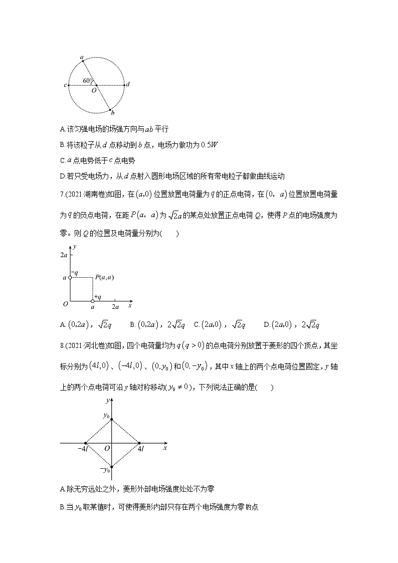 2021年高考真题和模拟题分类汇编 物理 专题09 静电场 学生版第3页