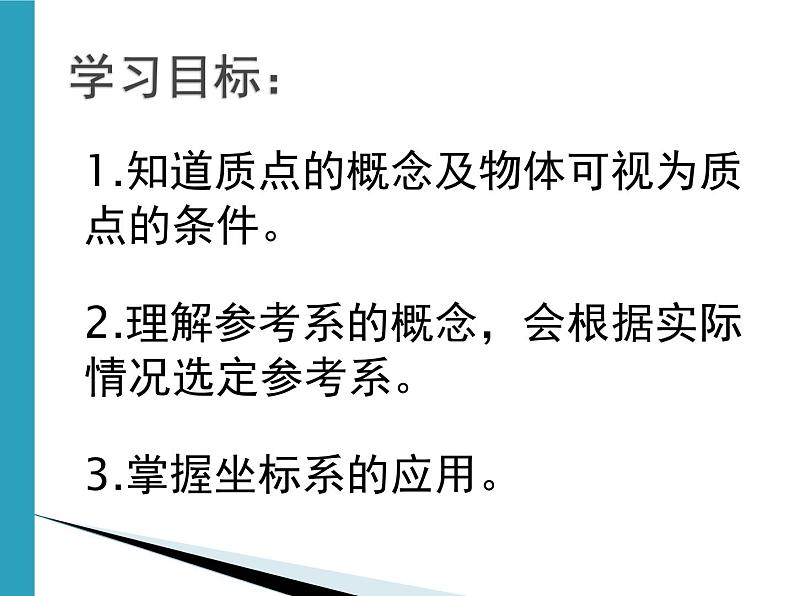 人教版(2019)必修第一册第一单元第一节质点参考系和坐标系课件高一上学期物理第3页