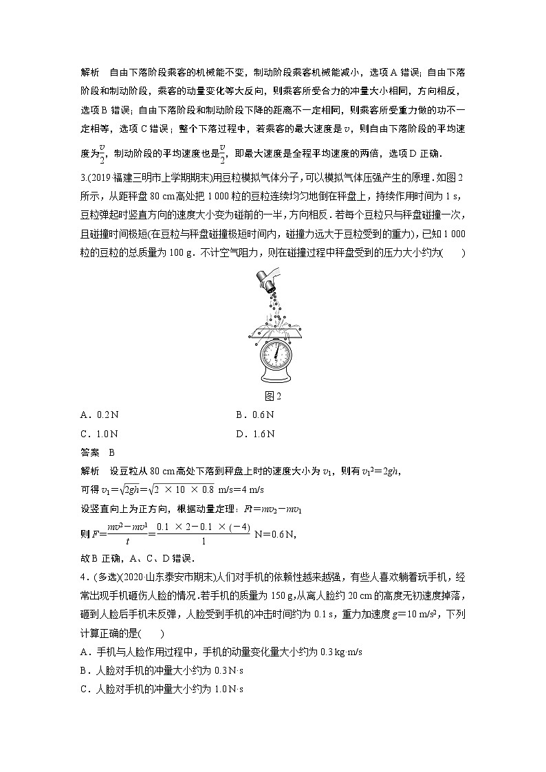 2022届一轮复习专题练习44 动量定理及应用(解析版)第2页