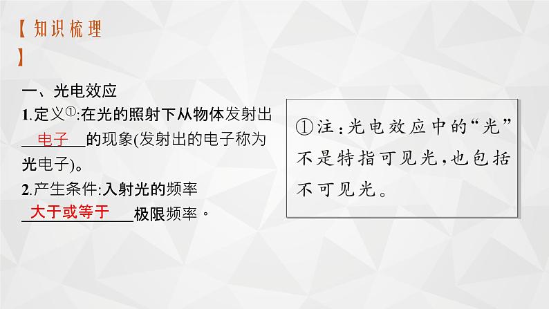 22届高中物理一轮总复习 29 光电效应 波粒二象性(新高考)课件PPT第8页