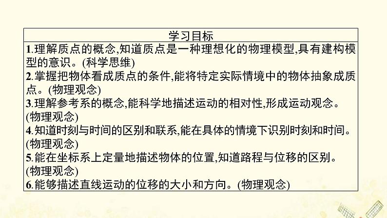 2021_2022学年新教材高中物理第1章物体运动的描述1运动与质点模型课件沪科版必修第一册03