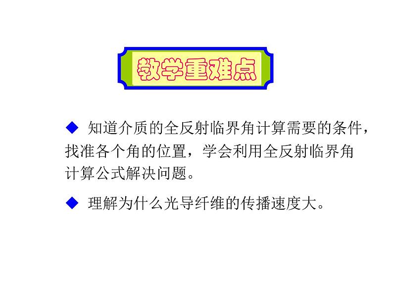 人教版选修2-3 1.2 全反射 光导纤维 课件(33张PPT)05