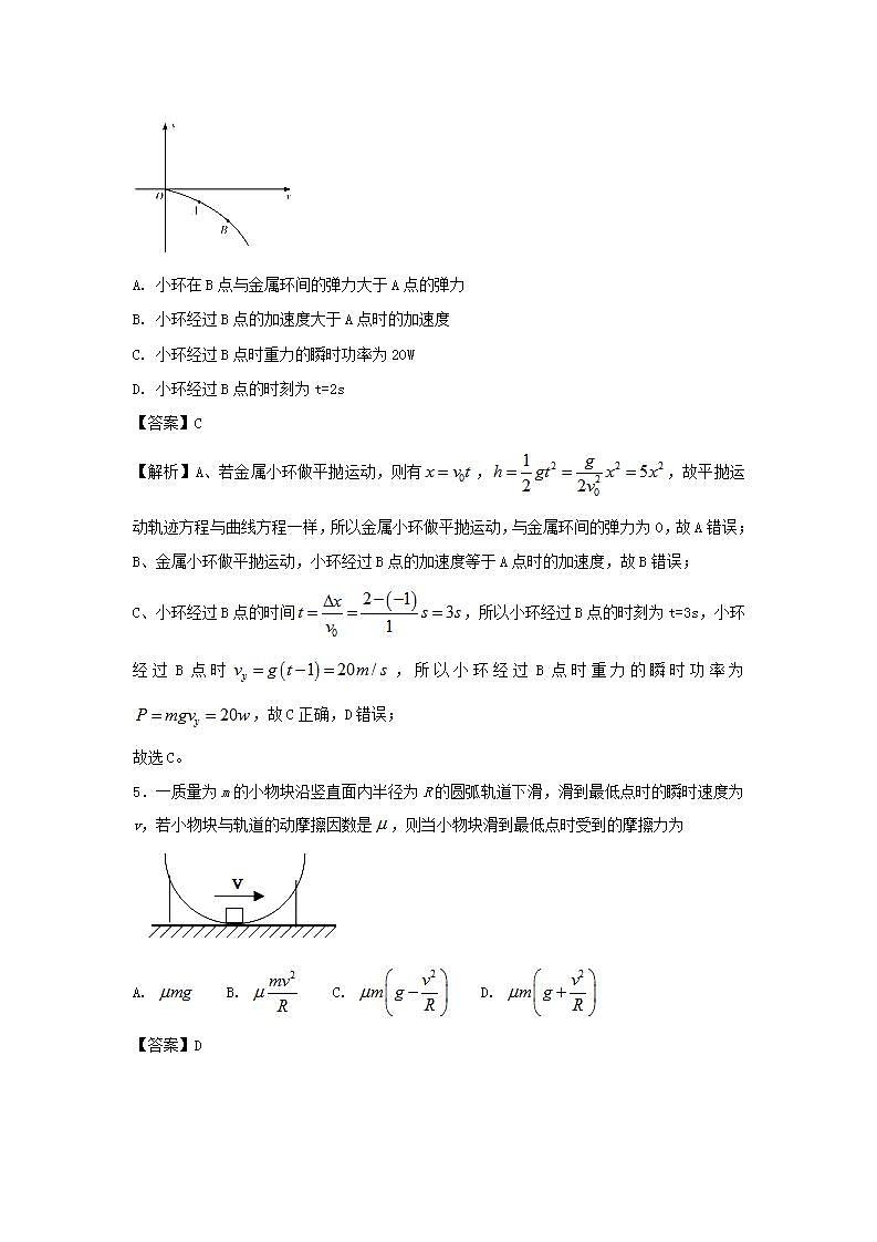 05曲线运动 高考物理一轮复习定基础汇编试题含解析第3页