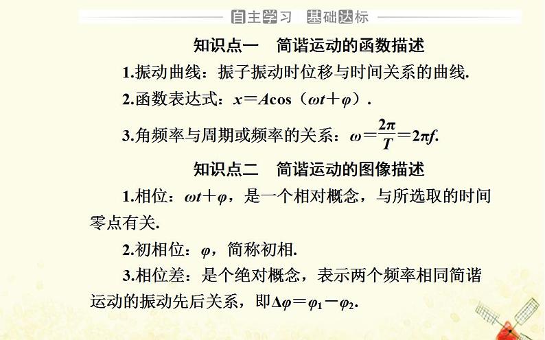 2021年新教材高中物理第二章机械振动第二节简谐运动的描述课件粤教版选择性必修第一册第3页