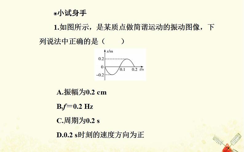 2021年新教材高中物理第二章机械振动第二节简谐运动的描述课件粤教版选择性必修第一册第4页