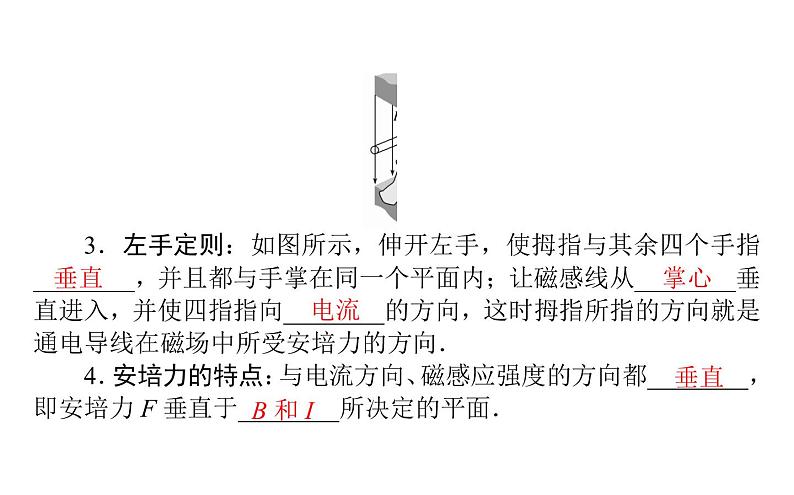 2020-2021学年高中物理新人教版选择性必修第二册 1.1磁场对通电导线的作用力 课件(40 张)05