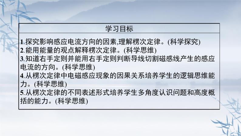 2021-2022学年高中物理新人教版选择性必修第二册 第二章　1.楞次定律  第1课时　实验 探究影响感应电流方向的因素 课件（31张）03