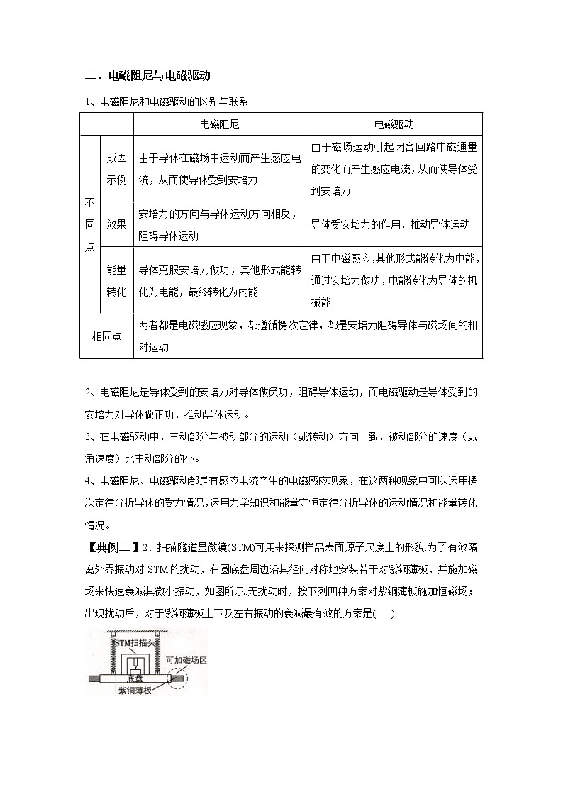2020-2021学年高中物理新人教版选择性必修第二册 2.3涡流、电磁阻尼和电磁驱动 学案第3页