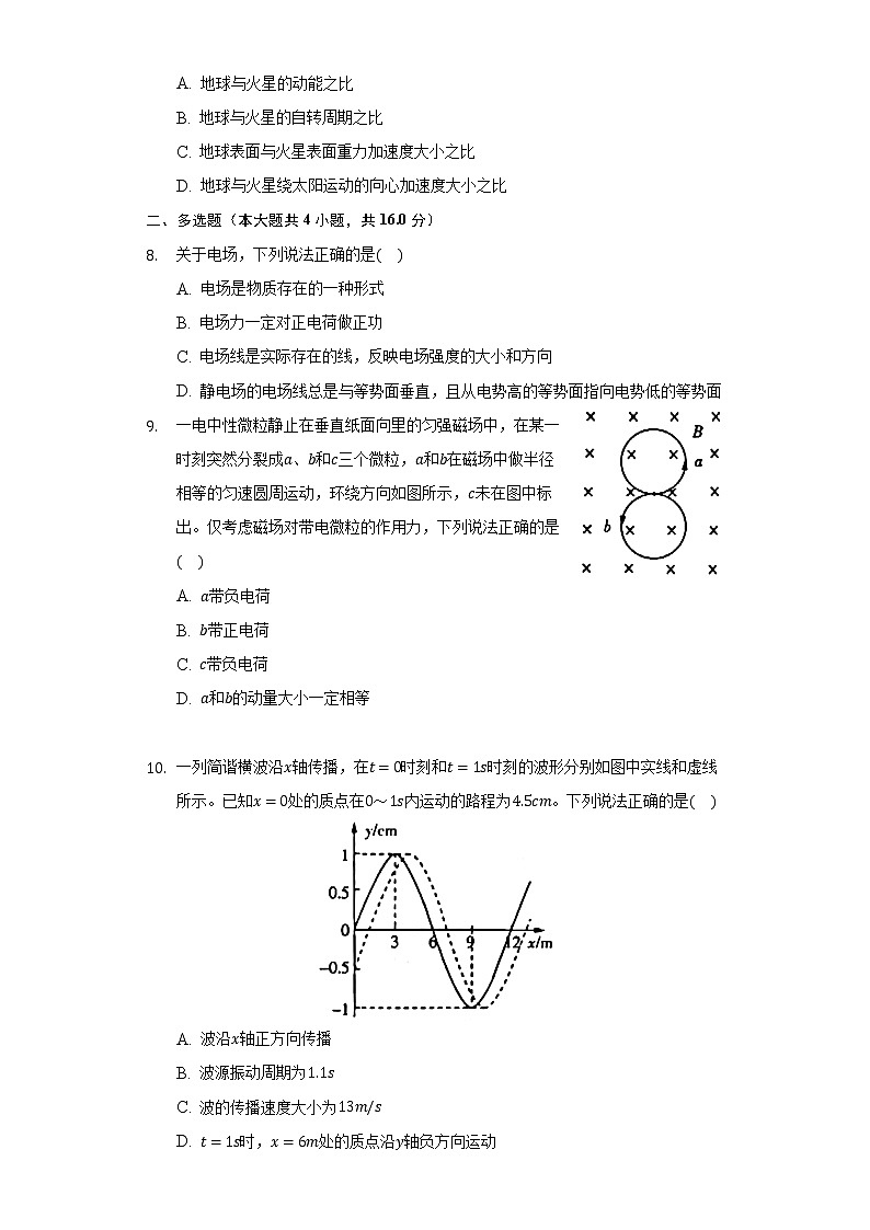 2021年湖北省新高考物理試卷第3頁