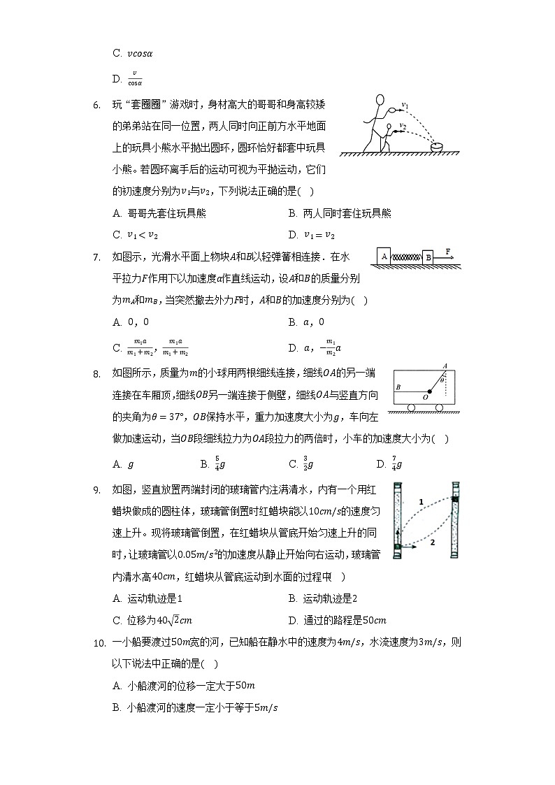 2020-2021学年江西省南昌二中高一(上)期末物理试卷(含答案)02