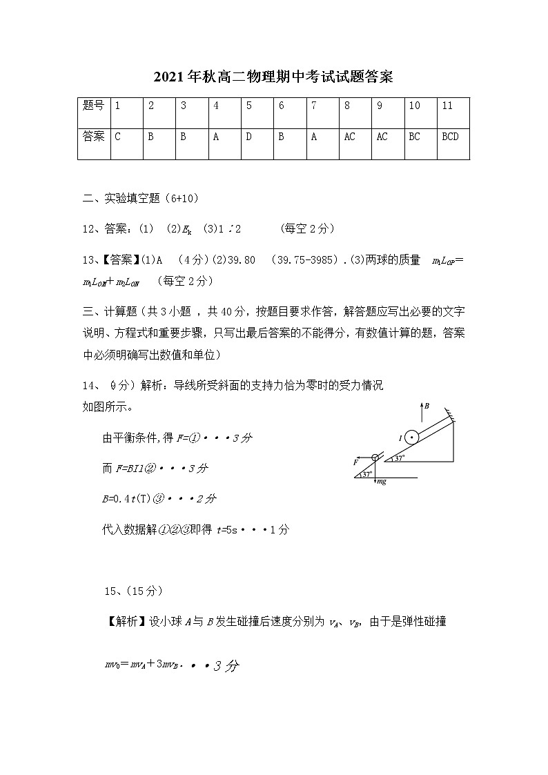 湖北省黄冈市蕲春县2021-2022学年高二上学期期中考试物理试题扫描版含答案01