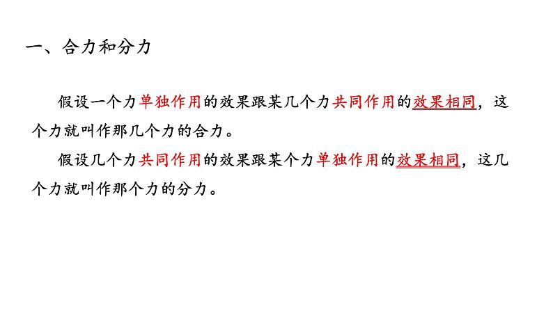 3.4力的合成和分解—【新教材】人教版(2019)高中物理必修第一册课件第3页