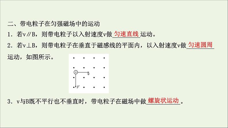 2022版高考物理一轮复习第九章磁场第2讲磁吃运动电荷的作用课件苏教版08