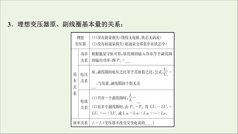 2022版高考物理一轮复习第十一章交变电流传感器第2讲变压器电能的输送课件苏教版第5页