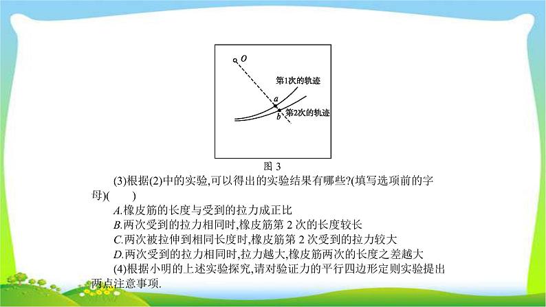 人教版高考物理总复习2.4.2实验(2)验证力的平行四边形定则课件PPT第8页