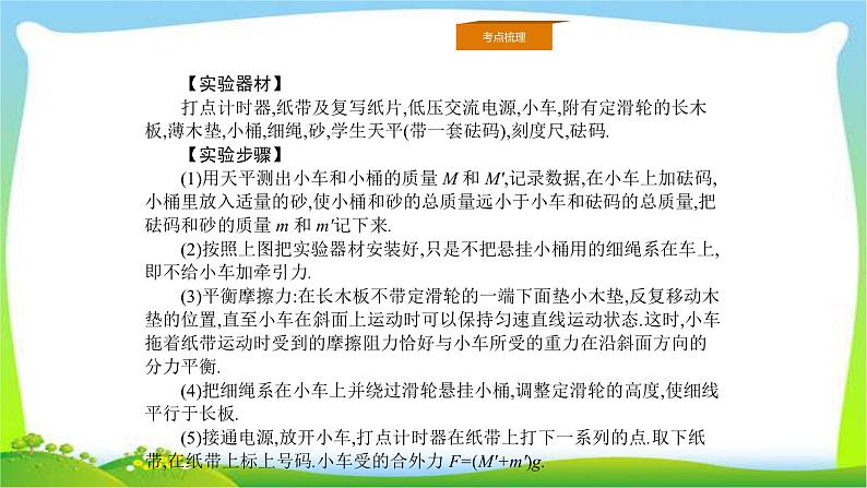 人教版高考物理总复习3.3实验验证牛顿第二定律课件PPT第3页