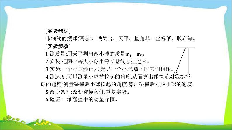高考物理总复习实验7验证动量守恒定律课件PPT04