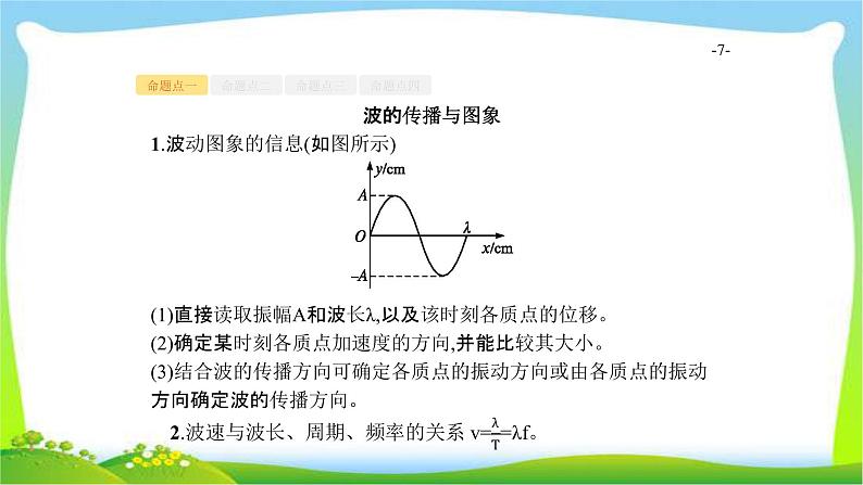 高考物理总复习14.2机械波课件PPT第7页