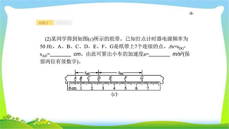 高考物理总复习3.4实验4验证牛顿运动定律课件PPT第8页