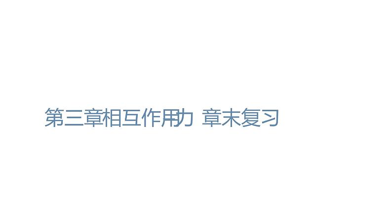 必修1物理新教材人教第三章章末复习(1)pptx_1901