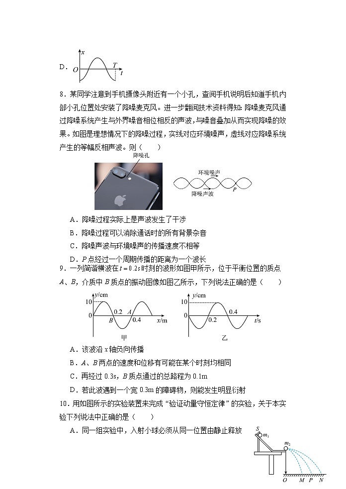 2021-2022学年江苏省宿迁市沭阳县高二上学期期中调研测试物理试题 Word版03